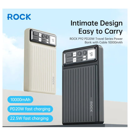 ROCK 10000MAH P92 PD 20W POWER BANK