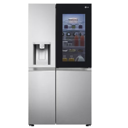 LG 668L INSTAVIEW SIDE BY SIDE  FRIDGE SILVER
