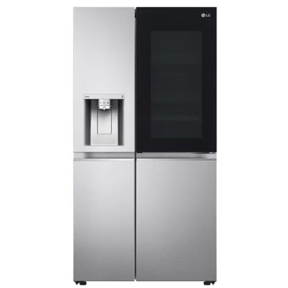 LG 668L INSTAVIEW SIDE BY SIDE  FRIDGE SILVER