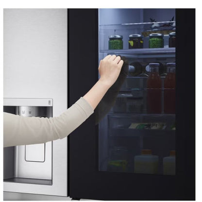 LG 668L INSTAVIEW SIDE BY SIDE  FRIDGE SILVER