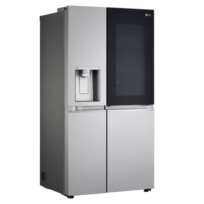 LG 668L INSTAVIEW SIDE BY SIDE  FRIDGE SILVER