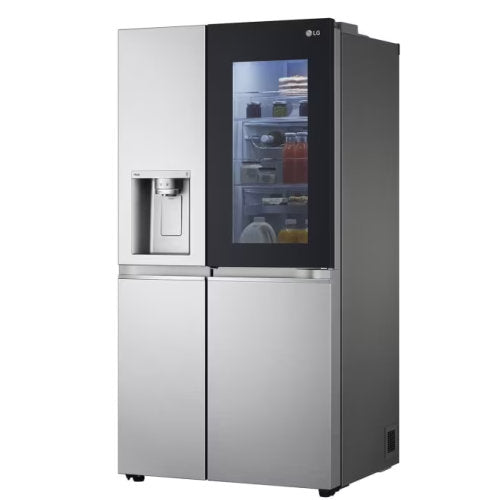 LG 668L INSTAVIEW SIDE BY SIDE  FRIDGE SILVER