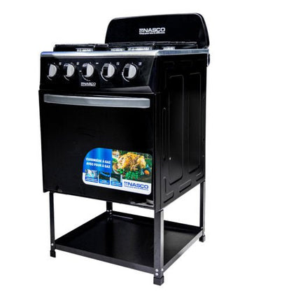 NASCO 4 BURNERS GAS COOKER OVEN - NASGC - 50MO+ST - CTZ - CompuGhana