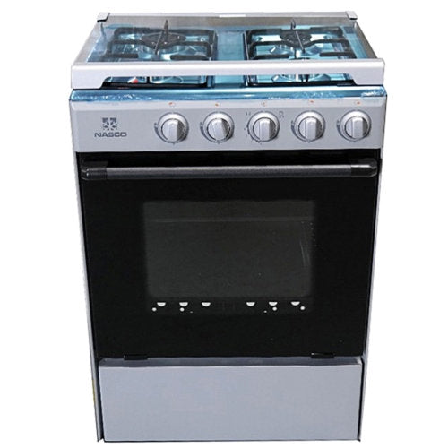 NASCO SNIPER 4 BURNERS GAS COOKER SILVER