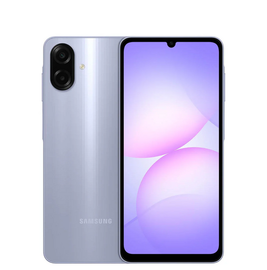 SAMSUNG GALAXY A075F/DS A07 64GB 4GB RAM + FREE CAR PHONE HOLDER & BACK COVER- LIGHT VIOLET