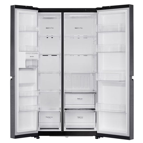 LG 674L SIDE BY SIDE FRIDGE MATTE BLACK