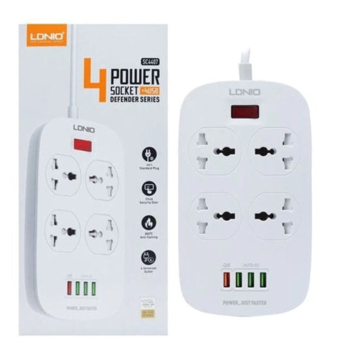 LDNIO 4 POWER SOCKET + 4 USB