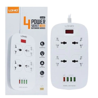 LDNIO 4 POWER SOCKET + 4 USB