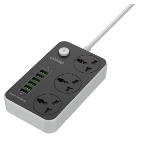 LDNIO 3 SOCKET + 6 USB PORTS