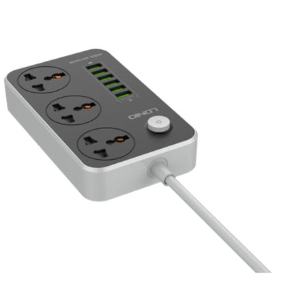 LDNIO 3 SOCKET + 6 USB PORTS