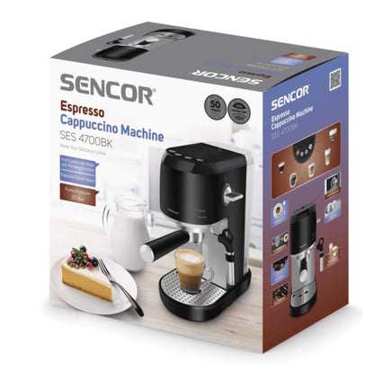 SENCOR ESPRESSO CAPPUCCINO MACHINE - SES 4700BK