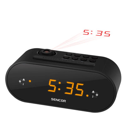 SENCOR SRC 3100 B PROJECTION RADIO ALARM CLOCK