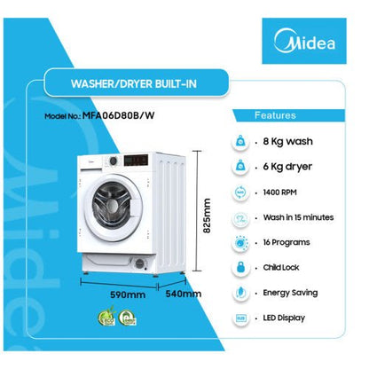 Midea Washer & Dryer Washing Machine - CompuGhana