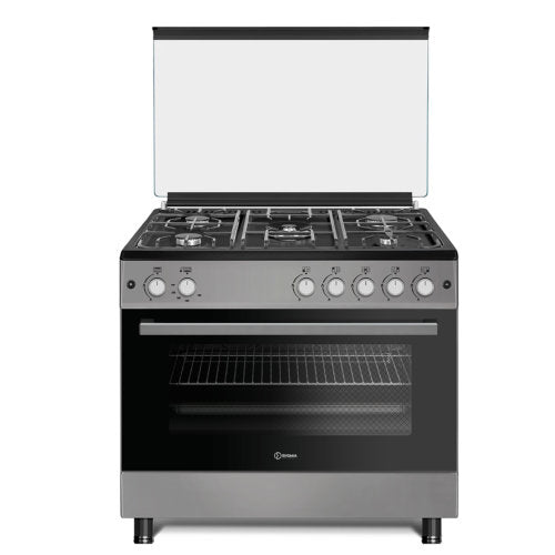 SIGMA 90X60 5 BURNERS GAS OVEN GRILLGAS COOKER SILVER - CompuGhana