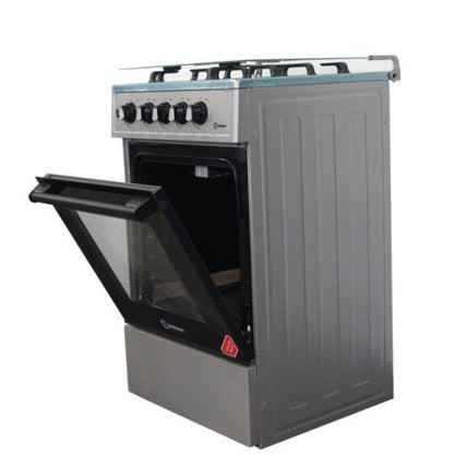 SIGMA 50X55 3 BURNERS GAS + 1 ELECTRIC OVEN GRILL GAS COOKER SILVER - CompuGhana