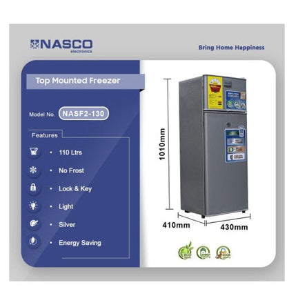 NASCO 110L NASF2 - 130 FRIDGE GRAY - CompuGhana