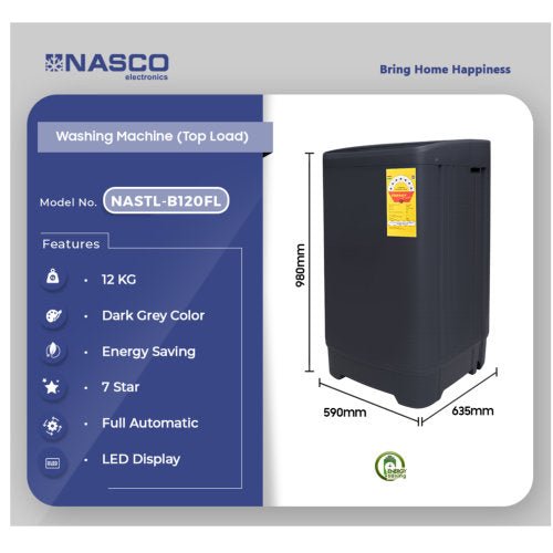 NASCO 7KG TOP LOAD NASTL - B70FL WASHING MACHINE - CompuGhana