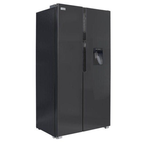 NASCO SIDE BY SIDE 527L + DISP BLACK MIRROR FRIDGE NASSB2 - 64S - CompuGhana
