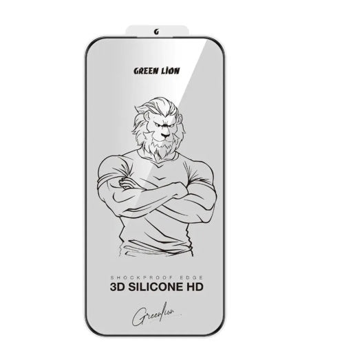 GREEN LION 3D SILICONE PLUS HIGH DEFINITION EDGE GLASS IPHONE 17 PRO MAX - CompuGhana