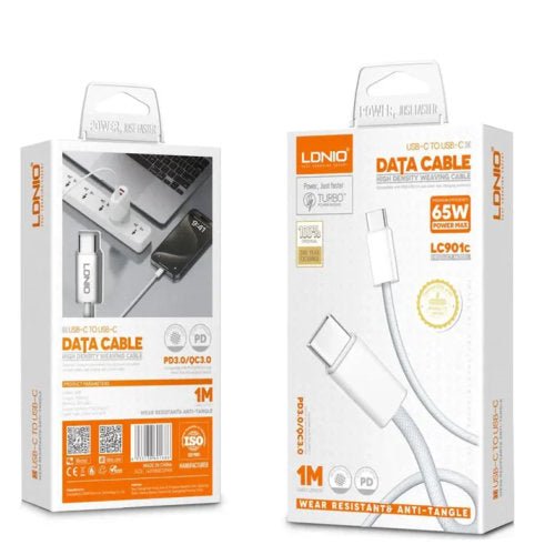 LDNIO DATA CABLE TYPE - C TO TYPE - C 2M LC902C - CompuGhana