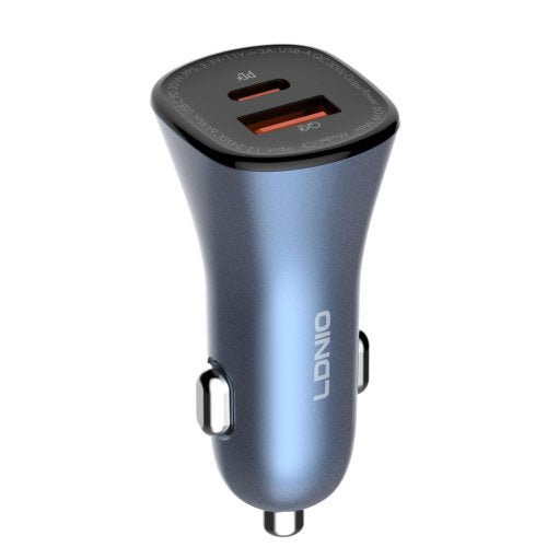 LDNIO C3 60W PD+QC SUPER FAST CAR CHARGER - CompuGhana