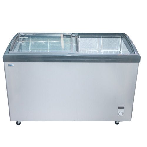 NASCO 360L NAS - FS405FL DISPLAY CHEST FREEZER SILVER - CompuGhana
