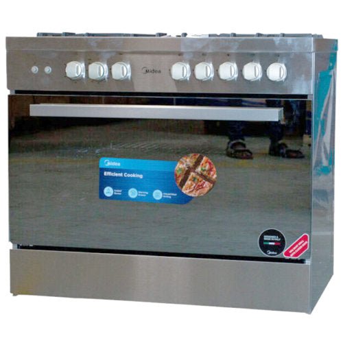 Midea 90X60 5 Burner Gas Cooker With Oven And Grill Industrial - CompuGhana