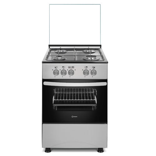 SIGMA 50X55 4 BURNERS GRILL STAINLESS STEEL GAS COOKER - SILVER - CompuGhana