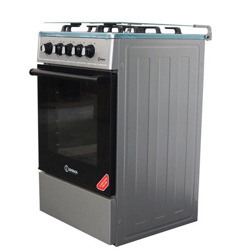 SIGMA 50X55 3 BURNERS GAS + 1 ELECTRIC OVEN GRILL GAS COOKER SILVER - CompuGhana