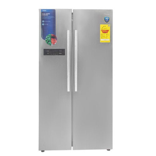 MIDEA 510L SIDE BY SIDE FRIDGE SILVER MDRS710FGN02D - CompuGhana