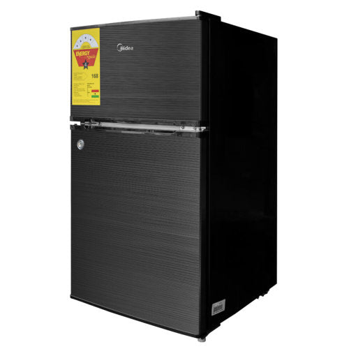 MIDEA 87L TABLE TOP DOUBLE DOOR FRIDGE BLACK - CompuGhana