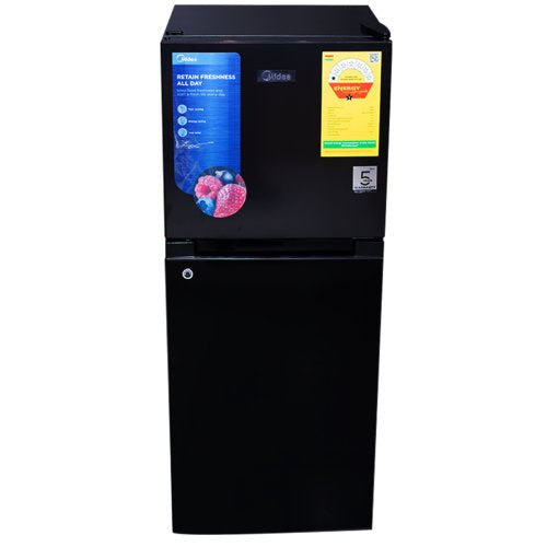 MIDEA MDRT187FGG28 128L FRIDGE BLACK - CompuGhana