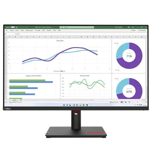 LENOVO THINKVISION LED 31.5 INCH QHD T32H - 30 MONITOR - CompuGhana