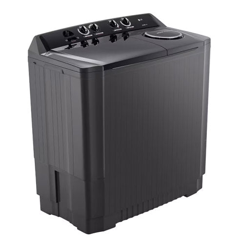 LG 13.5KG TWIN TUB WIND JET DRY P1401RON9T WASHING MACHINE BLACK - CompuGhana