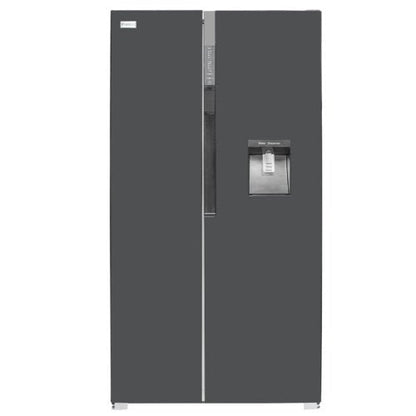 NASCO SIDE BY SIDE 527L + DISP BLACK MIRROR FRIDGE NASSB2 - 64S - CompuGhana