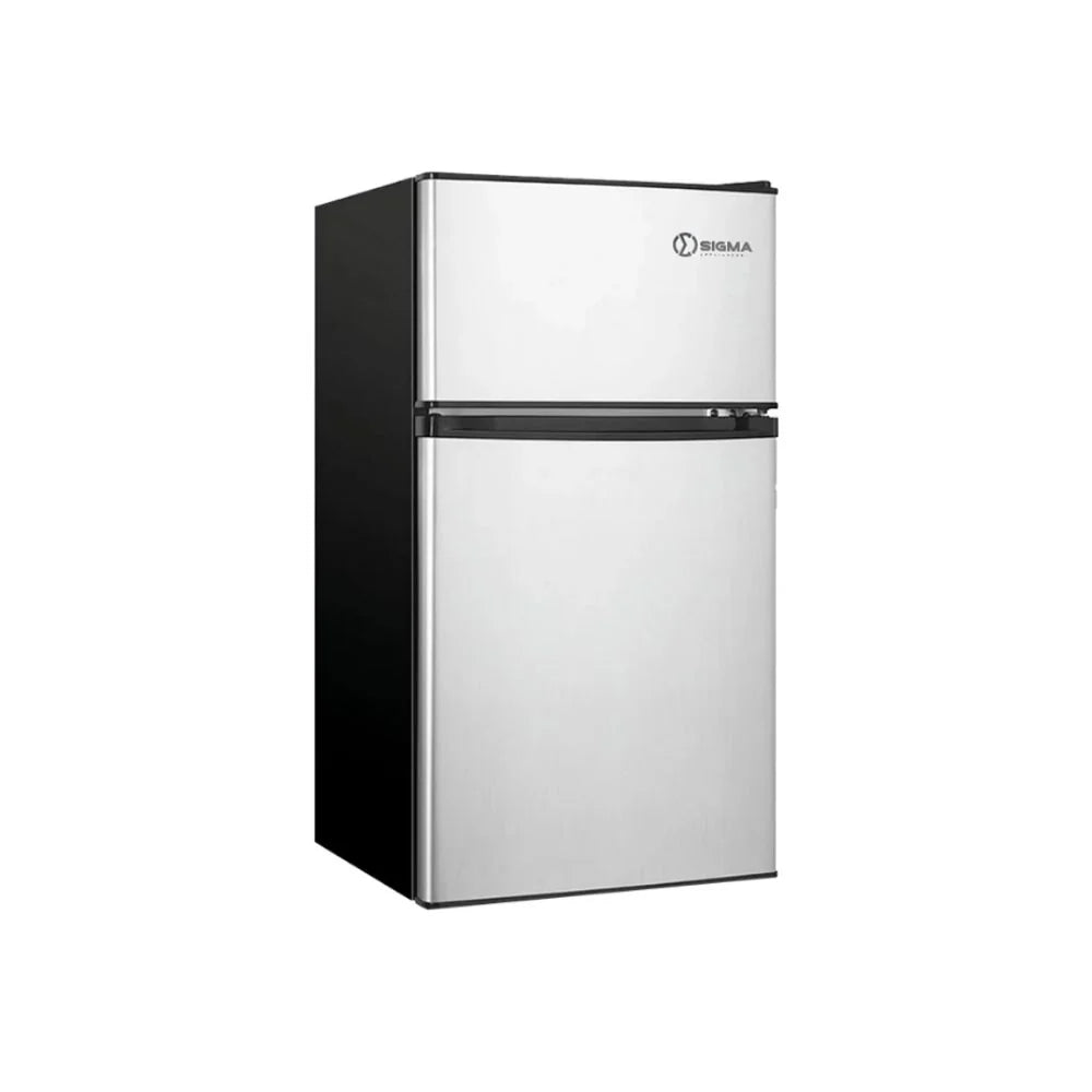 SIGMA 87L TABLE TOP FRIDGE SILVER & BLACK