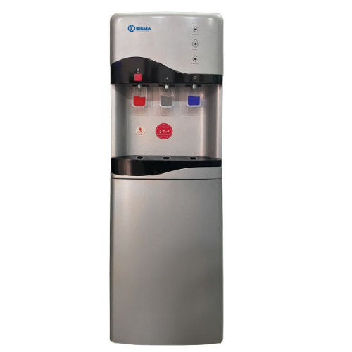 SIGMA 19L WATER DISPENSER 3 TAPS STORAGE CABINET - SILVER