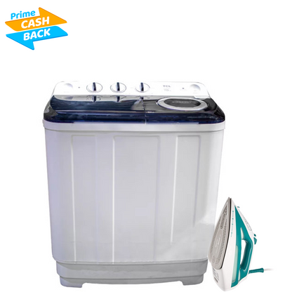 TCL F207TT 7KG TWIN TOP WASHING MACHINE - WHITE