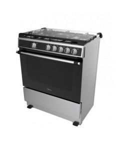 MIDEA  90x60 GAS COOKER  WITH GRILL - SILVER 