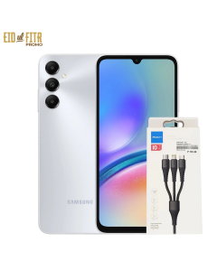 SAMSUNG GALAXY A05S 128GB 4GB A057F/DS + FREE ROCK 3IN1 CABLE & 40 GHC DISCOUNT VOUCHER