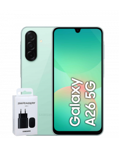 SAMSUNG GALAXY A26 A266B/DS 128GB 6GB 5G  + SAMSUNG 25W ADAPTER TYPE-C CHARGER