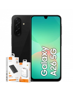SAMSUNG GALAXY A26 A266B/DS 256GB 8GB 5G + FREE CHARGER ADAPTER TYPE-C & POWER BANK + COVER & GLASS