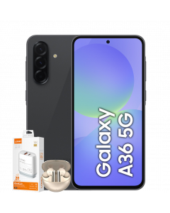 SAMSUNG GALAXY A36 5G A366B/DS + FREE LDNIO ADAPTER CHARGER & LDNIO EARBUDS + COVER & GLASS SCREEN