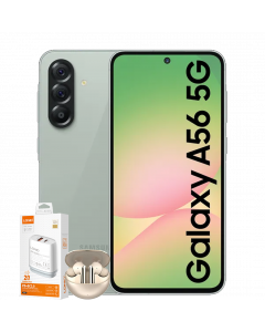 SAMSUNG GALAXY A56 5G A566B/DS + FREE LDNIO ADAPTER CHARGER & LDNIO EARBUDS + COVER & GLASS SCREEN