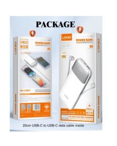 LDNIO POWER BANK 10000 MAH LED DISPLAY PQ19