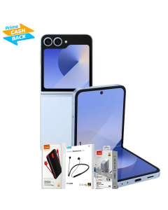 SAMSUNG GALAXZY FLIP 6 256GB 12GB RAM + FREE 65W SUPER FAST WALL CHARGER + LDNIO POWERBANK + ROCK WIRELESS EARPIECE & SAMSUNG Z FLIP6 SILICONE CASE W/RING