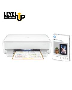 HP 6075 AIO DESKJET PLUS INK ADVANTAGE PRINTER + FREE HP ADVANCED PHOTO PAPER A4 25 SHEET Q5456A