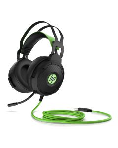 HP Pavilion Wired Gaming Headset 600, Black and Green (4BX33AA)