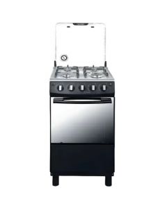 SIGMA 50X50 4 BURNERS OVEN GRILL STAINLESS STEEL GAS COOKER - BLACK