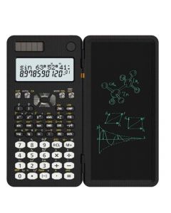 GREEN LION SCIENTIFIC CALCULATOR & WRINTING PAD BLACK